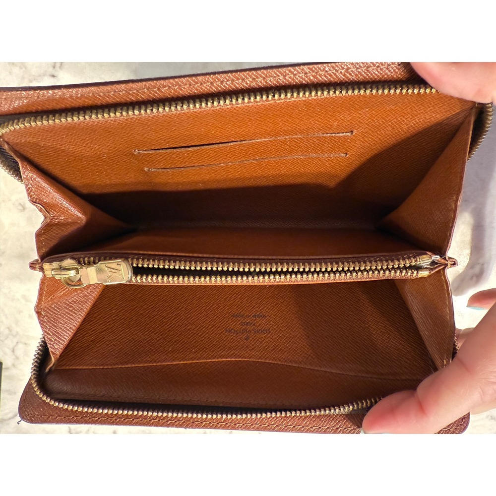 Louis Vuitton Zippy Wallet Monogram Canvas Brown Long Zip Around Wallet Spain - Picture 12 of 15